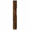 Füstös tölgy színű szerelt fa fürdőszobaszekrény 32x25,5x190 cm