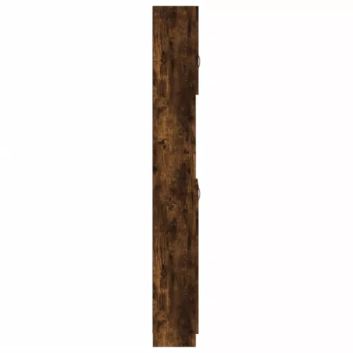 Füstös tölgy színű szerelt fa fürdőszobaszekrény 32x25,5x190 cm