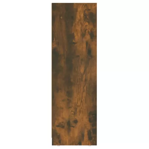 Füstös tölgy színű szerelt fa fürdőszobaszekrény 30x30x95 cm