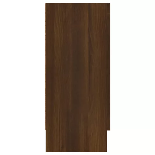 Kézműves tölgy színű szerelt fa tálalószekrény 120x30,5x70 cm