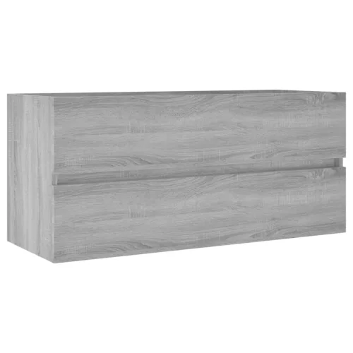 Szürke sonoma színű szerelt fa éjjeliszekrény 100x38,5x45 cm