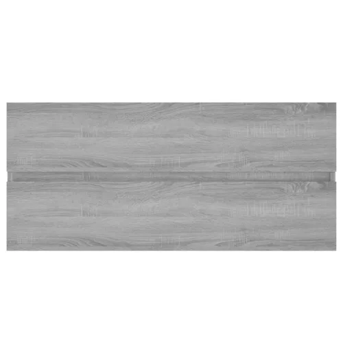 Szürke sonoma színű szerelt fa éjjeliszekrény 100x38,5x45 cm