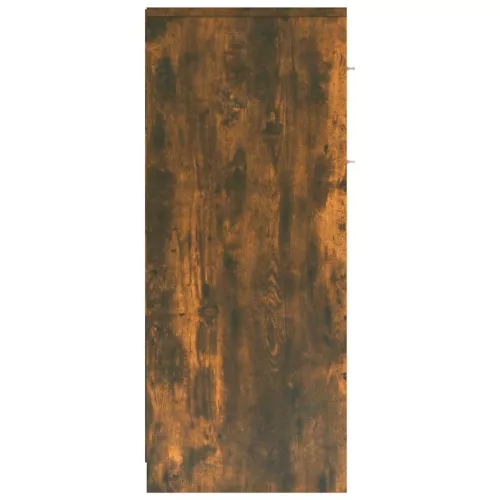 Füstös tölgy színű szerelt fa fürdőszobaszekrény 60x33x80 cm