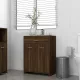 Barna tölgy színű szerelt fa fürdőszobaszekrény 60x33x80 cm