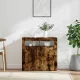 Füstös tölgy színű tálalószekrény LED-ekkel 80 x 35 x 75 cm