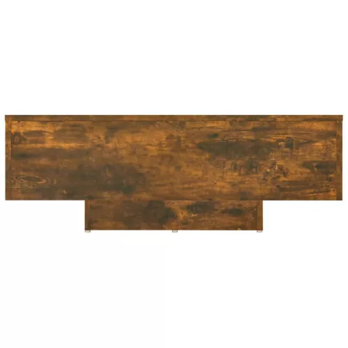 Füstös tölgy színű szerelt fa dohányzóasztal 85 x 55 x 31 cm