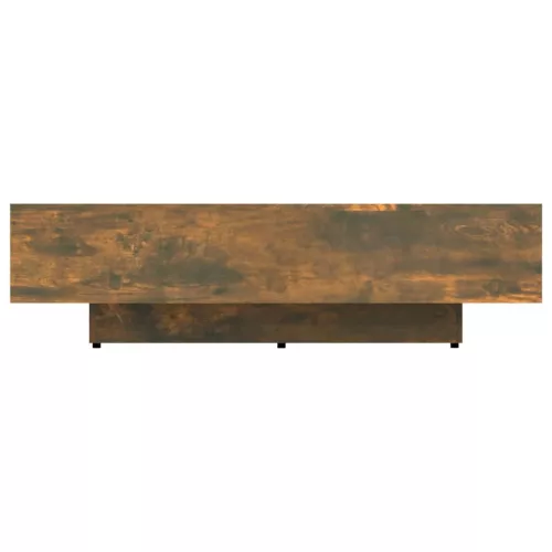 Füstös tölgy színű szerelt fa dohányzóasztal 100x49,5x31 cm