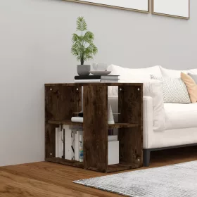   Füstös tölgy színű szerelt fa kisszekrény 60 x 30 x 50 cm