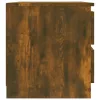 Füstös tölgyszínű szerelt fa éjjeliszekrény 50 x 39 x 43,5 cm