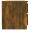 2 db füstös tölgyszínű szerelt fa éjjeliszekrény 50x39x43,5 cm