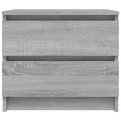 2 db szürke sonoma szerelt fa éjjeliszekrény 50 x 39 x 43,5 cm