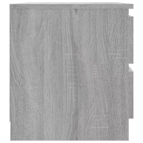 2 db szürke sonoma szerelt fa éjjeliszekrény 50 x 39 x 43,5 cm