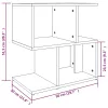2 db barna tölgy színű szerelt fa éjjeliszekrény 50x30x51,5 cm