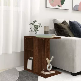 Barna tölgy színű szerelt fa kisszekrény 50 x 30 x 50 cm