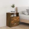 2 db füstös tölgy színű éjjeliszekrény 50 x 32 x 60 cm
