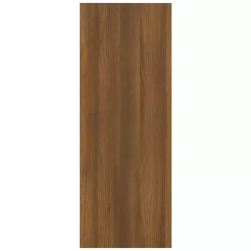 Barna tölgyszínű szerelt fa tálalóasztal 105 x 30 x 80 cm