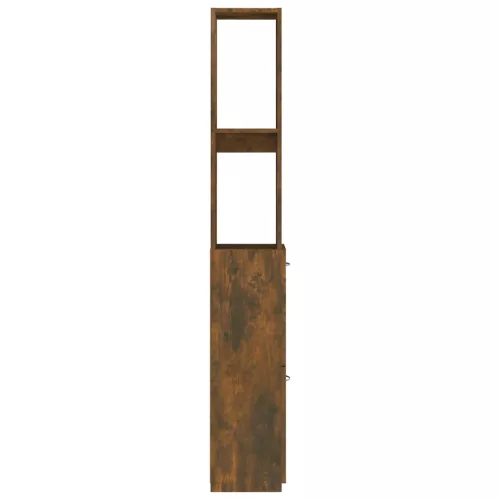 Füstös tölgy színű szerelt fa fürdőszobaszekrény 25x26,5x170 cm