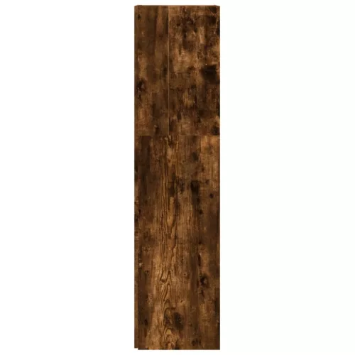 Füstös tölgy színű szerelt fa sarokszekrény 33 x 33 x 132 cm