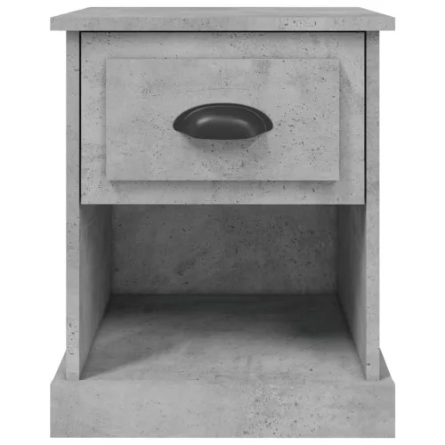 2 db betonszürke szerelt fa éjjeliszekrény 39 x 39 x 47,5 cm