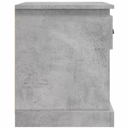 2 db betonszürke szerelt fa éjjeliszekrény 39 x 39 x 47,5 cm