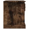 2 db füstös tölgy színű szerelt fa éjjeliszekrény 39x39x47,5 cm