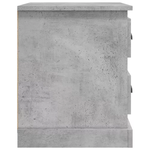 2 db betonszürke szerelt fa éjjeliszekrény 39 x 39 x 47,5 cm