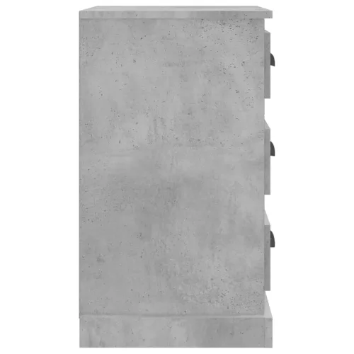 Betonszürke szerelt fa éjjeliszekrény 39 x 39 x 67 cm