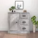 Betonszürke szerelt fa tálalószekrény 70x35,5x67,5 cm