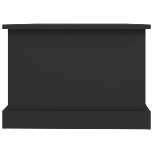 Fekete szerelt fa dohányzóasztal 90x50x35 cm