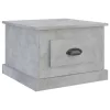 Betonszürke szerelt fa dohányzóasztal 50 x 50 x 35 cm