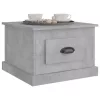 Betonszürke szerelt fa dohányzóasztal 50 x 50 x 35 cm