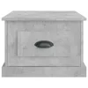 Betonszürke szerelt fa dohányzóasztal 50 x 50 x 35 cm