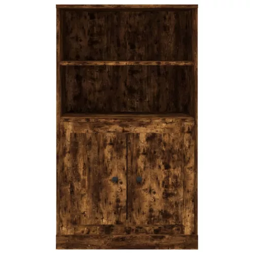 Füstös tölgy színű szerelt fa magasszekrény 60x35,5x103,5 cm
