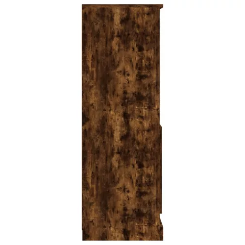 Füstös tölgy színű szerelt fa magasszekrény 60x35,5x103,5 cm
