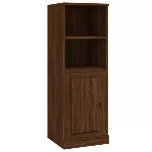 Barna tölgy színű szerelt fa magasszekrény 36x35,5x103,5 cm