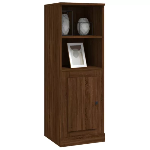 Barna tölgy színű szerelt fa magasszekrény 36x35,5x103,5 cm