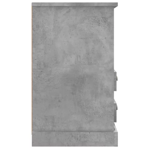 2 db betonszürke éjjeliszekrény 43 x 36 x 60 cm