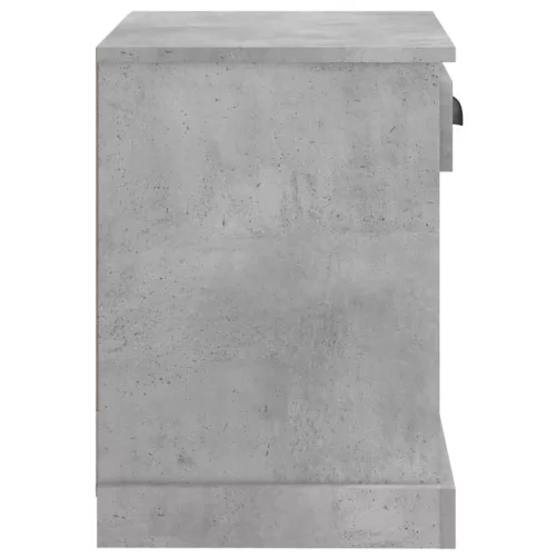 2 db betonszürke éjjeliszekrény 43x36x50 cm