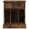 Füstös tölgy színű éjjeliszekrény 43x36x50 cm