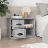 Betonszürke éjjeliszekrény 60x35,5x45 cm