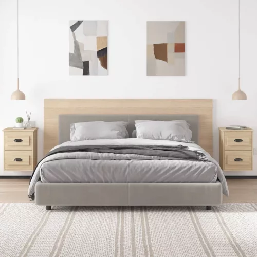 2 db sonoma tölgy falra szerelhető éjjeliszekrény 41,5x36x53 cm