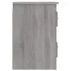 2 db szürke sonoma falra szerelhető éjjeliszekrény 41,5x36x53cm