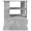 Betonszürke szerelt fa dohányzóasztal 50x50x60 cm
