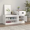 Fehér szerelt fa cipősszekrény 100x42x60 cm