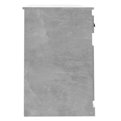 Betonszürke szerelt fa íróasztal fiókkal 115x50x75 cm