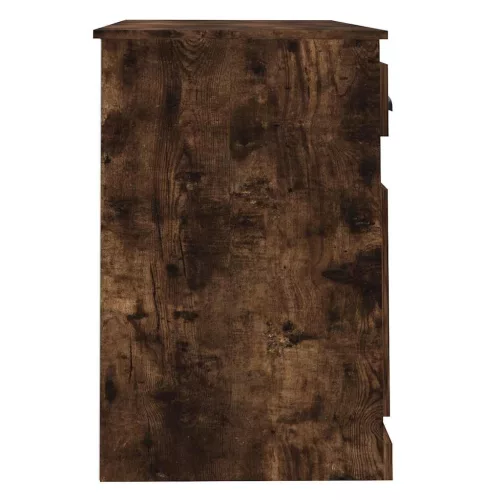 Füstös tölgy színű szerelt fa íróasztal fiókkal 115x50x75 cm