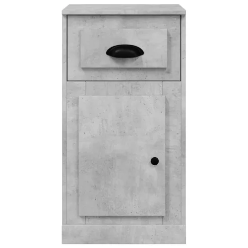 Betonszürke szerelt fa kisszekrény fiókkal 40 x 50 x 75 cm