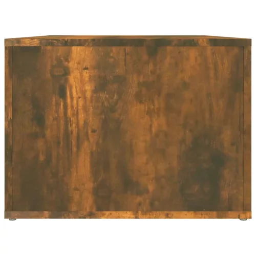 Füstös tölgy színű szerelt fa dohányzóasztal 80 x 50 x 36 cm