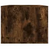 Füstös tölgy színű szerelt fa dohányzóasztal 80 x 50 x 40 cm