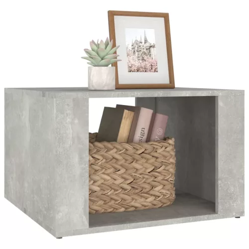 Betonszürke szerelt fa éjjeliszekrény 57 x 55 x 36 cm